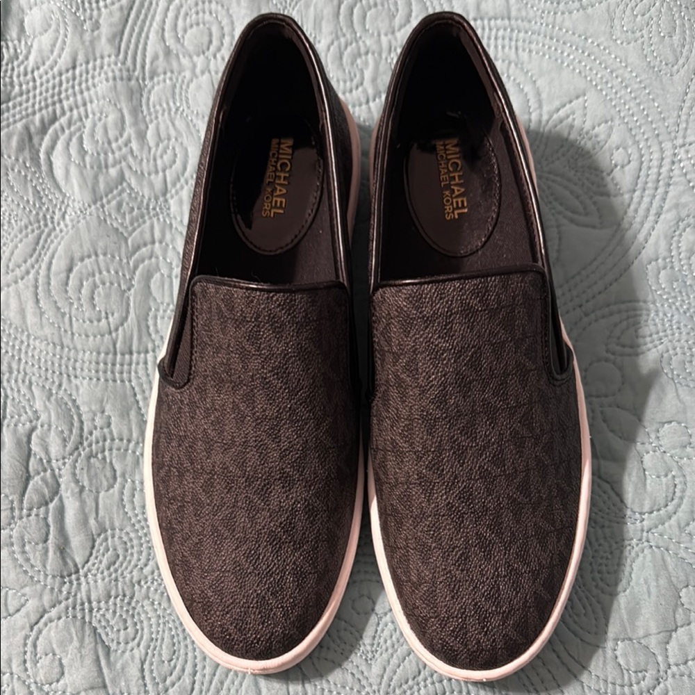 Michael Kors Black Slip-On Loafers with Cushioned Footbed